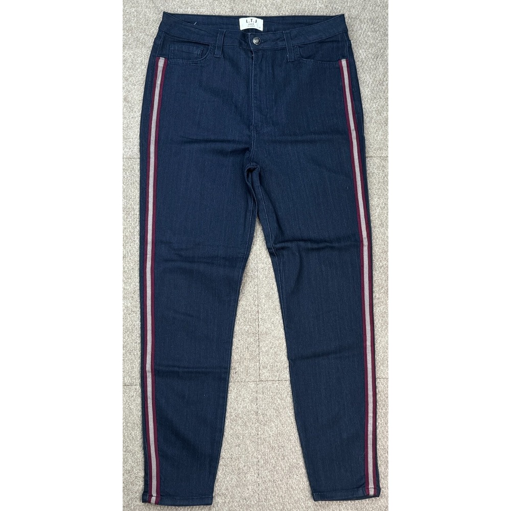 L.T.J Los Angeles Side Stripe Women's‎ Jeans Made In USA Size 31